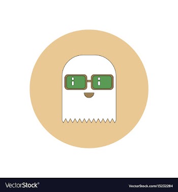 In flat design halloween icon vector image