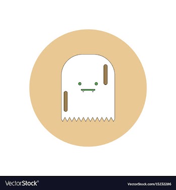 In flat design halloween icon vector image