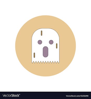 In flat design halloween icon vector image