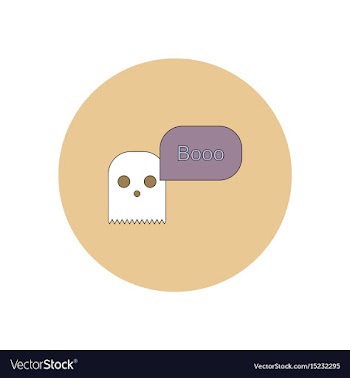 In flat design halloween icon vector image
