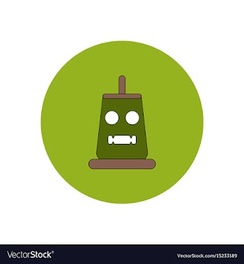 In flat design halloween icon vector image