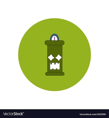 In flat design halloween icon vector image