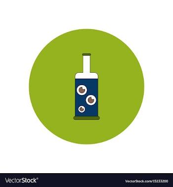 In flat design halloween icon vector image
