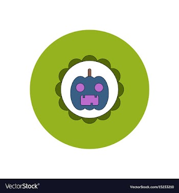 In flat design halloween icon vector image