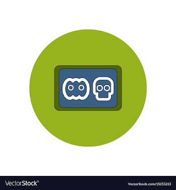 In flat design halloween icon vector image