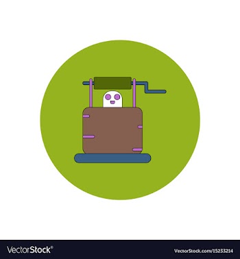 In flat design halloween icon vector image