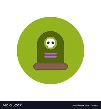 In flat design halloween icon vector image