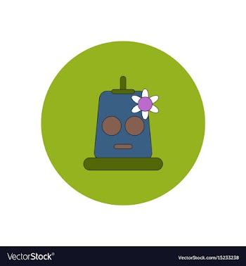 In flat design halloween icon vector image