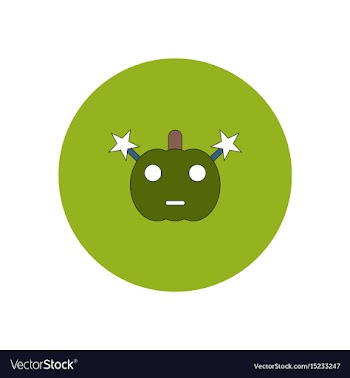 In flat design halloween icon vector image