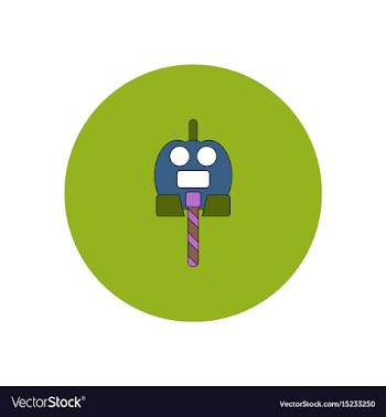 In flat design halloween icon vector image