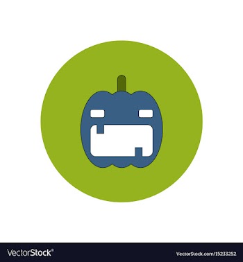 In flat design halloween icon vector image