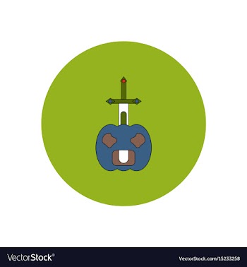 In flat design halloween icon vector image