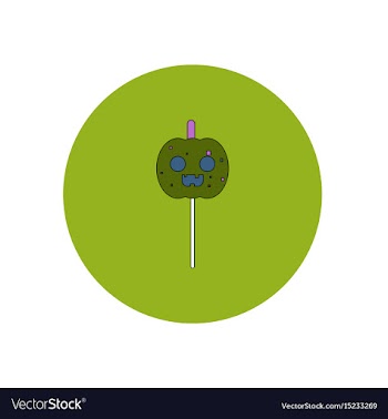 In flat design halloween icon vector image
