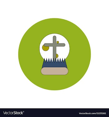 In flat design halloween icon vector image