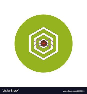 In flat design halloween icon vector image