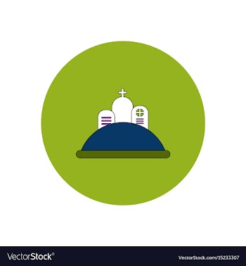 In flat design halloween icon vector image