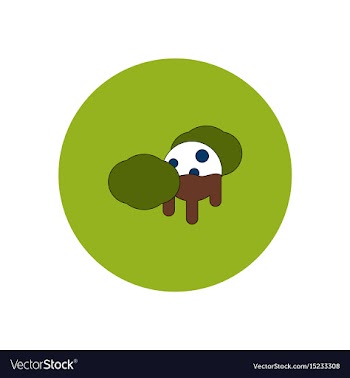 In flat design halloween icon vector image