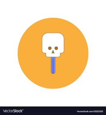 In flat design halloween icon vector image