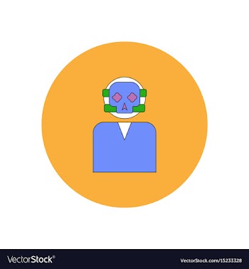 In flat design halloween icon vector image