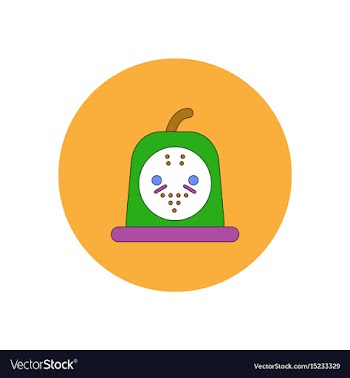 In flat design halloween icon vector image