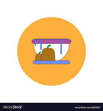 In flat design halloween icon vector image