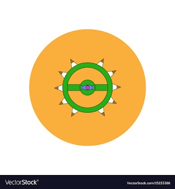 In flat design halloween icon vector image
