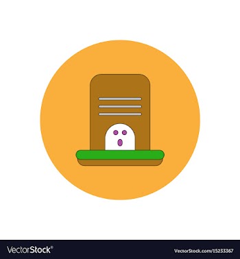 In flat design halloween icon vector image