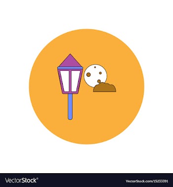 In flat design halloween icon vector image