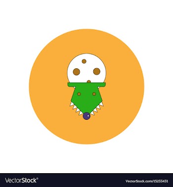 In flat design halloween icon vector image