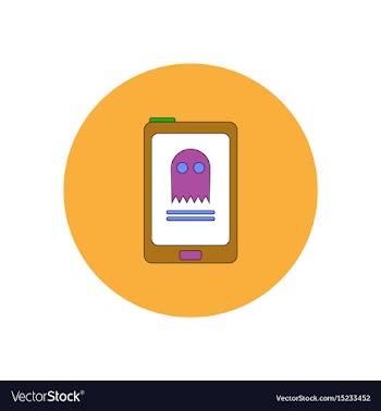In flat design halloween icon vector image