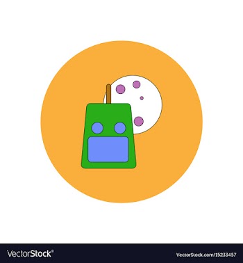 In flat design halloween icon vector image