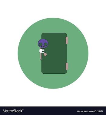 In flat design halloween icon vector image