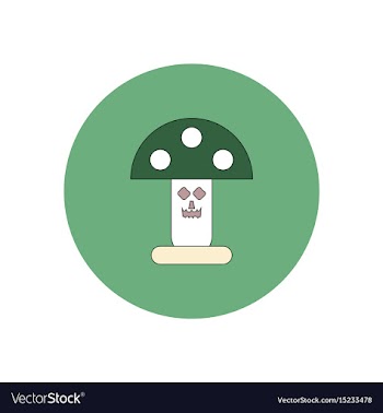 In flat design halloween icon vector image
