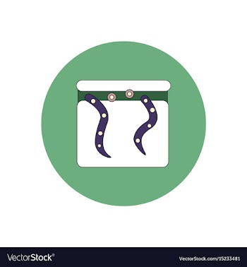 In flat design halloween icon vector image
