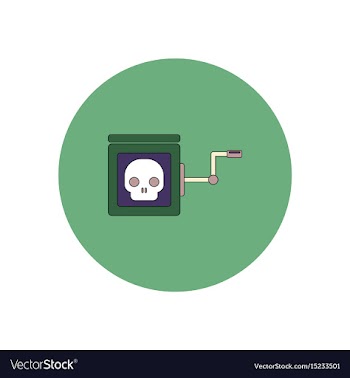 In flat design halloween icon vector image