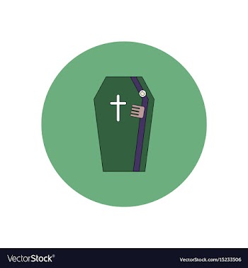 In flat design halloween icon vector image