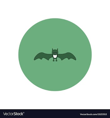 In flat design halloween icon vector image