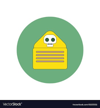 In flat design halloween icon vector image