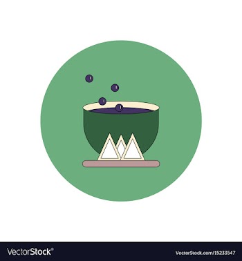 In flat design halloween icon vector image