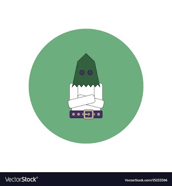 In flat design halloween icon vector image