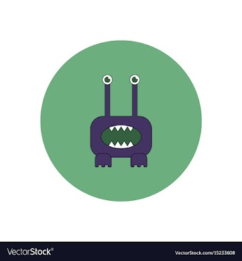 In flat design halloween icon vector image