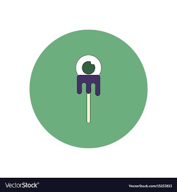 In flat design halloween icon vector image