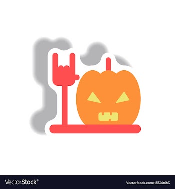 In flat design halloween icon vector image