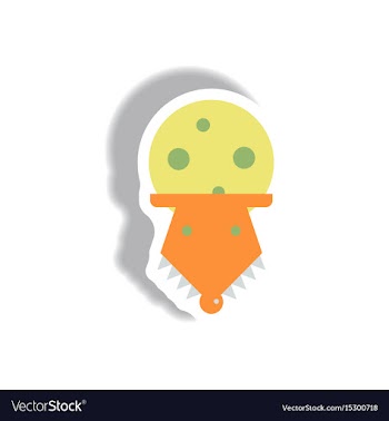 In flat design halloween icon vector image