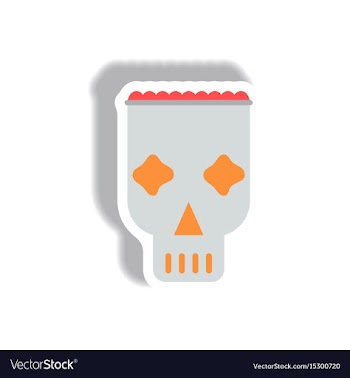 In flat design halloween icon vector image