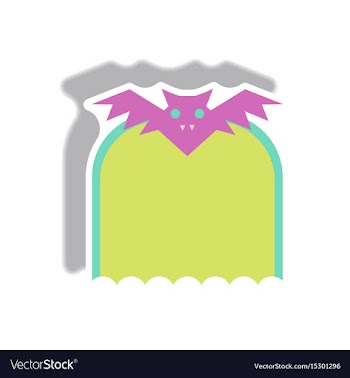 In flat design halloween icon vector image