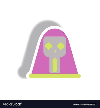 In flat design halloween icon vector image