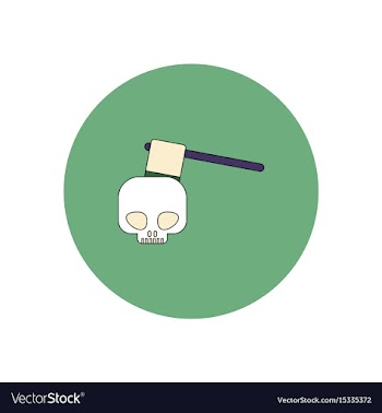 In flat design halloween icon vector image