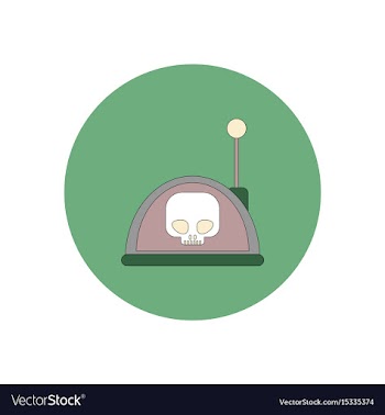 In flat design halloween icon vector image
