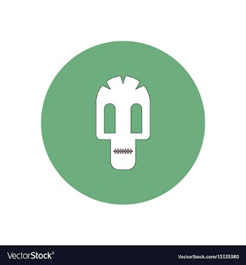In flat design halloween icon vector image